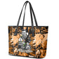 Rosa Parks Leather Tote Bag Sepia Collage Design Civil Rights Icon I Believe There Is Only One Race Quote - African Pride