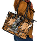 Rosa Parks Leather Tote Bag Sepia Collage Design Civil Rights Icon I Believe There Is Only One Race Quote - African Pride