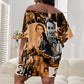 Rosa Parks Off Shoulder Short Dress Sepia Collage Design Civil Rights Icon I Believe There Is Only One Race Quote - African Pride