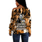 Rosa Parks Off Shoulder Sweater Sepia Collage Design Civil Rights Icon I Believe There Is Only One Race Quote - African Pride