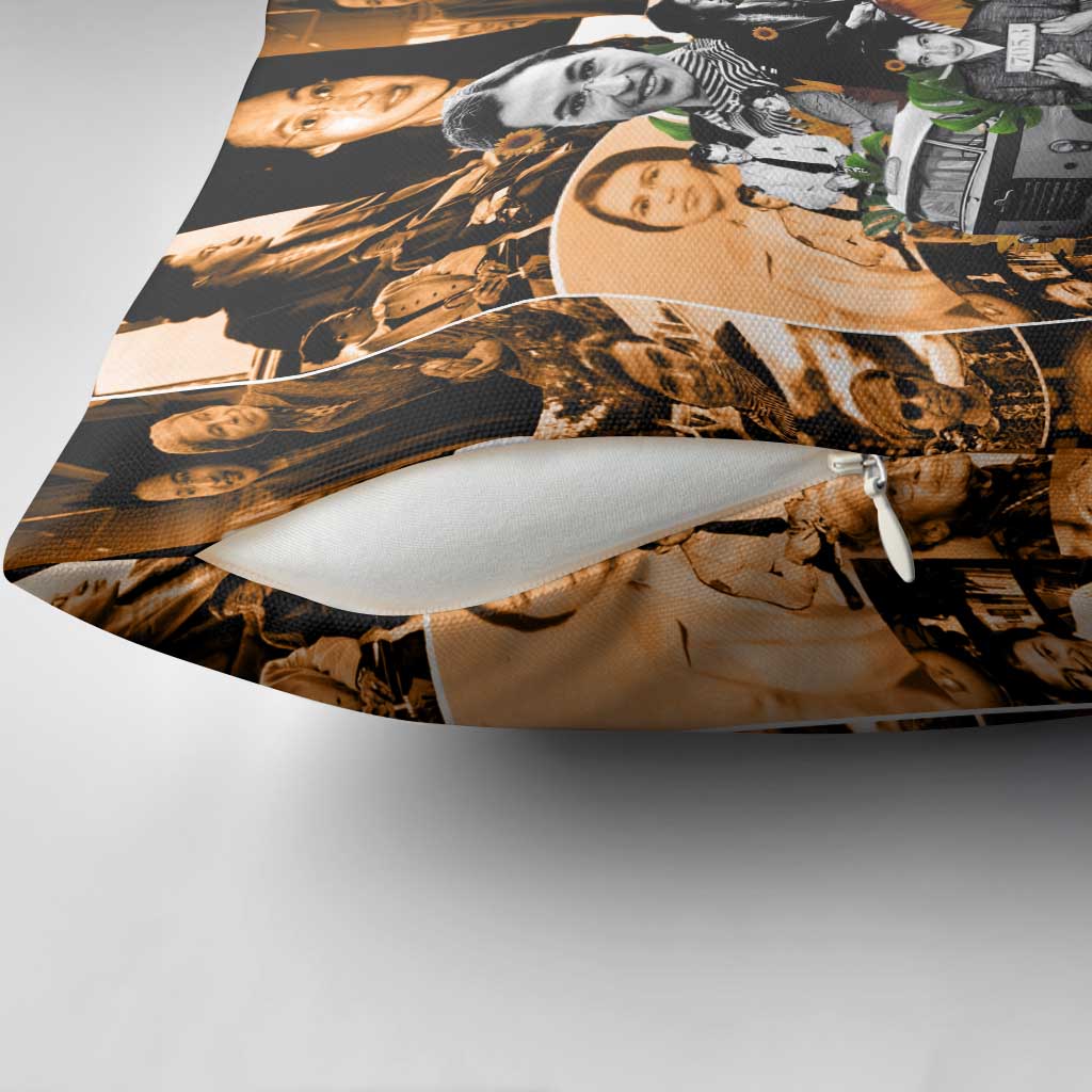 Rosa Parks Pillow Cover Sepia Collage Design Civil Rights Icon I Believe There Is Only One Race Quote - African Pride