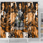 Rosa Parks Shower Curtain Sepia Collage Design Civil Rights Icon I Believe There Is Only One Race Quote - African Pride