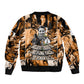 Rosa Parks Sleeve Zip Bomber Jacket Sepia Collage Design Civil Rights Icon I Believe There Is Only One Race Quote - African Pride