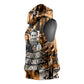 Rosa Parks Sleeveless Hoodie Sepia Collage Design Civil Rights Icon I Believe There Is Only One Race Quote - African Pride