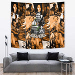 Rosa Parks Tapestry Sepia Collage Design Civil Rights Icon I Believe There Is Only One Race Quote - African Pride