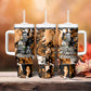 Rosa Parks Tumbler With Handle Sepia Collage Design Civil Rights Icon I Believe There Is Only One Race Quote - African Pride
