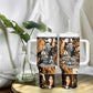 Rosa Parks Tumbler With Handle Sepia Collage Design Civil Rights Icon I Believe There Is Only One Race Quote - African Pride