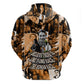 Rosa Parks Zip Hoodie Sepia Collage Design Civil Rights Icon I Believe There Is Only One Race Quote - African Pride