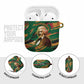 Frederick Douglass AirPods Case Green Abstract Design Civil Rights Leader Quote on Race and Humanity - African Pride
