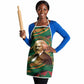 Frederick Douglass Apron Green Abstract Design Civil Rights Leader Quote on Race and Humanity - African Pride