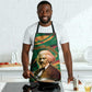 Frederick Douglass Apron Green Abstract Design Civil Rights Leader Quote on Race and Humanity - African Pride
