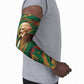 Frederick Douglass Arm Sleeves Green Abstract Design Civil Rights Leader Quote on Race and Humanity - African Pride