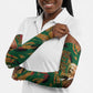 Frederick Douglass Arm Sleeves Green Abstract Design Civil Rights Leader Quote on Race and Humanity - African Pride