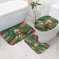 Frederick Douglass Bathroom Set Green Abstract Design Civil Rights Leader Quote on Race and Humanity - African Pride
