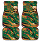 Frederick Douglass Car Mats Green Abstract Design Civil Rights Leader Quote on Race and Humanity - African Pride