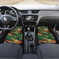 Frederick Douglass Car Mats Green Abstract Design Civil Rights Leader Quote on Race and Humanity - African Pride