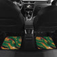 Frederick Douglass Car Mats Green Abstract Design Civil Rights Leader Quote on Race and Humanity - African Pride
