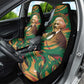 Frederick Douglass Car Seat Cover Green Abstract Design Civil Rights Leader Quote on Race and Humanity - African Pride