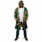 Frederick Douglass Cloak Green Abstract Design Civil Rights Leader Quote on Race and Humanity - African Pride