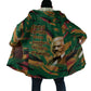 Frederick Douglass Cloak Green Abstract Design Civil Rights Leader Quote on Race and Humanity - African Pride