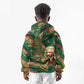 Frederick Douglass Kid Hoodie Green Abstract Design Civil Rights Leader Quote on Race and Humanity - African Pride