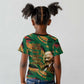 Frederick Douglass Kid T shirt Green Abstract Design Civil Rights Leader Quote on Race and Humanity TS04