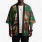Frederick Douglass Kimono Green Abstract Design Civil Rights Leader Quote on Race and Humanity - African Pride