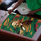 Frederick Douglass Puzzle Green Abstract Design Civil Rights Leader Quote on Race and Humanity - African Pride