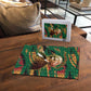 Frederick Douglass Puzzle Green Abstract Design Civil Rights Leader Quote on Race and Humanity - African Pride