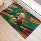Frederick Douglass Rubber Doormat Green Abstract Design Civil Rights Leader Quote on Race and Humanity - African Pride