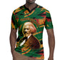 Frederick Douglass Rugby Jersey Green Abstract Design Civil Rights Leader Quote on Race and Humanity TS04