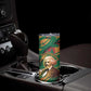 Frederick Douglass Skinny Tumbler Green Abstract Design Civil Rights Leader Quote on Race and Humanity - African Pride