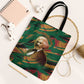 Frederick Douglass Tote Bag Green Abstract Design Civil Rights Leader Quote on Race and Humanity - African Pride
