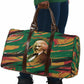 Frederick Douglass Travel Bag Green Abstract Design Civil Rights Leader Quote on Race and Humanity - African Pride