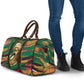 Frederick Douglass Travel Bag Green Abstract Design Civil Rights Leader Quote on Race and Humanity - African Pride