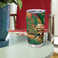 Frederick Douglass Tumbler Cup Green Abstract Design Civil Rights Leader Quote on Race and Humanity - African Pride