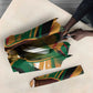 Frederick Douglass Umbrella Green Abstract Design Civil Rights Leader Quote on Race and Humanity - African Pride