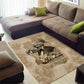 Frederick Douglass Area Rug Sepia Newspaper Collage Civil Rights March Historic Quote Design - African Pride