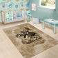 Frederick Douglass Area Rug Sepia Newspaper Collage Civil Rights March Historic Quote Design - African Pride
