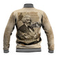 Frederick Douglass Baseball Jacket Sepia Newspaper Collage Civil Rights March Historic Quote Design - African Pride