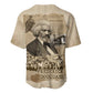 Frederick Douglass Baseball Jersey Sepia Newspaper Collage Civil Rights March Historic Quote Design TS04