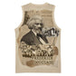 Frederick Douglass Basketball Jersey Sepia Newspaper Collage Civil Rights March Historic Quote Design - African Pride