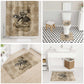 Frederick Douglass Bathroom Set Sepia Newspaper Collage Civil Rights March Historic Quote Design - African Pride