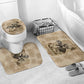 Frederick Douglass Bathroom Set Sepia Newspaper Collage Civil Rights March Historic Quote Design - African Pride