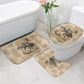 Frederick Douglass Bathroom Set Sepia Newspaper Collage Civil Rights March Historic Quote Design - African Pride