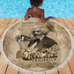 Frederick Douglass Beach Blanket Sepia Newspaper Collage Civil Rights March Historic Quote Design - African Pride