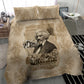 Frederick Douglass Bedding Set Sepia Newspaper Collage Civil Rights March Historic Quote Design - African Pride