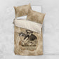 Frederick Douglass Bedding Set Sepia Newspaper Collage Civil Rights March Historic Quote Design - African Pride