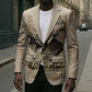 Frederick Douglass Blazer Sepia Newspaper Collage Civil Rights March Historic Quote Design - African Pride