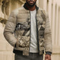 Frederick Douglass Bomber Puffer Jacket Sepia Newspaper Collage Civil Rights March Historic Quote Design - African Pride